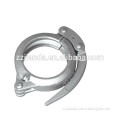 Concrete pump snap coupling